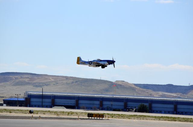 North American P-51 Mustang (N7551T) - Great suprise seeing this bueaty take off from BOI