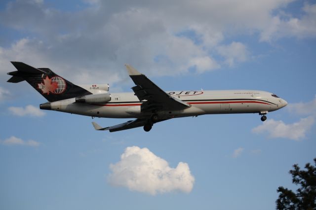 BOEING 727-200 (C-GCJY) - Cargojet B727-200,nice to see an oldie like this,Landing At Lester B.Pearson Intl Airport,CYYZ/YYZ Photo taken July,5,2009