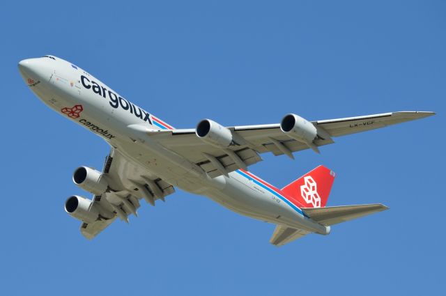 BOEING 747-8 (LX-VCF) - LX-VCF B747-800F departing KDFW 06/09/2013