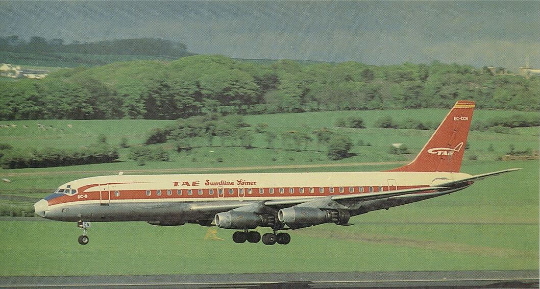 McDonnell Douglas DC-8-70 (EC-CCN) - scanned from postcardbr /tae