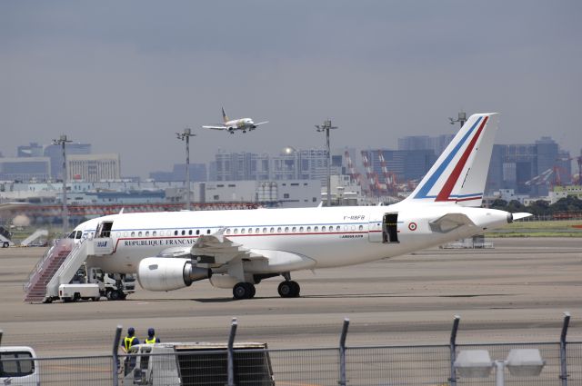 Airbus A319 (F-FRFB) - Visit at Haneda Intl Airport on 2010/7/16 France Gvmt V1 Spot
