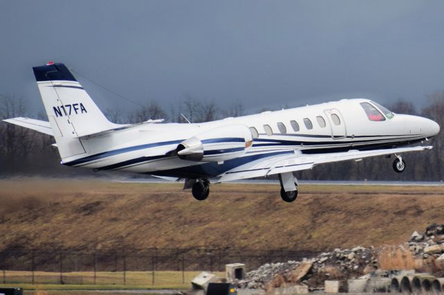 Cessna Citation V (N17FA) - 2004 Cessna Citation V (C560) departing Runway 14 at the Buffalo Niagara International Airport for Raleigh (RDU)