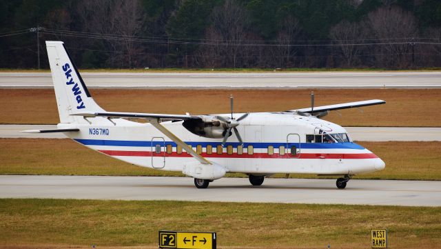 Short SD3-60 (N367MQ) - From the RDU observation deck, 12/23/17.