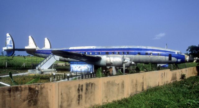 British Aerospace Jetstream 31 (C-FNAM) - Abandoned, just outside the main runway of the Airport, a remnant of the Biafra war, and of the valorous Airmen who did the utmost to feed the dying people... Nordair Lockheed L-1049H-03 Super Constellation CF-Nam