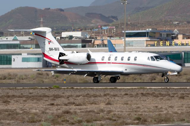 Cessna Citation III (9H-WII) - TENERIFE SURbr /19/11/2016br /9H-WII br /Cessna 650 Citation 7 br /CN650-7090br /LWG - Luxwing Ltd