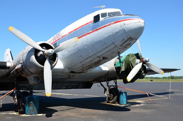 N116SA — - 1945-model DC3C, that has survived many a years, and including a tornado. She was sold to someone in China. Hope she flies again. 