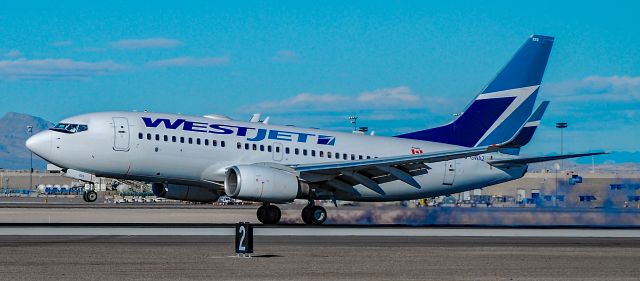 Boeing 737-700 (C-GWAZ) - C-GWAZ WestJet Boeing 737-7CT s/n 32763 - Las Vegas - McCarran International Airport KLASbr /USA - Nevada February 8, 2011br /Photo: Tomás Del Coro