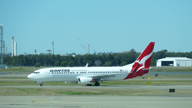 Boeing 737-800 (VH-VXD) - 6th August 2015: Taxiing after landing at Brisbane airport.