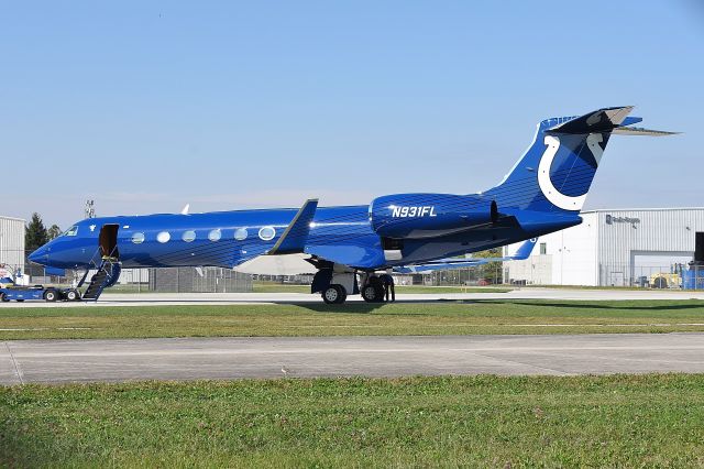 N931FL — - Bopper Airways - Indianapolis Colt's Team Owner Jim Irsay's G-550. 10-13-23