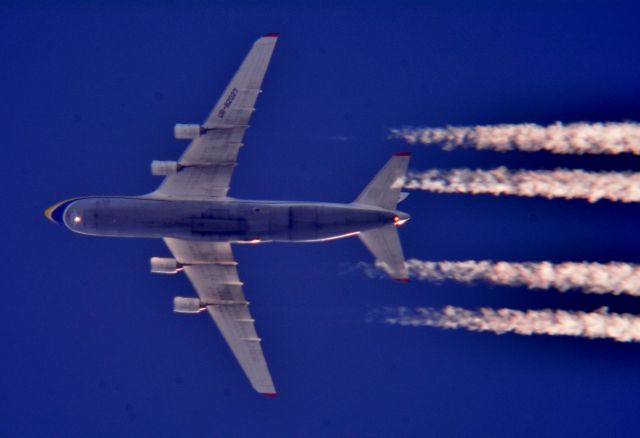 Antonov An-124 Ruslan (UR-82027) - This is Antonov Airlines Flight ADB377F a Antonov An-124-100M Russian El Paso to Bangor over Cleveland OH. at 35,000 ft. 1:30 pm 10.19.21.