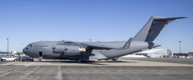 Boeing Globemaster III (ZZ-173) - RAF C17 at Bangor, Maine