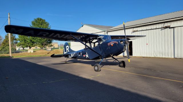 Cessna L-19 Bird Dog (N5262G) - Returned to flight after a trip to the paint shop to correct the unit code numbers. 