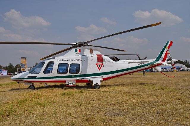 XC-LNP — - AugustaWestland AW-109SP Grand New XC-LNP (FAM-1904) MSN 22309 of Mexicn Air Force(FAM) on display during the open day in trade show "FAMEX 2019" at Santa Lucia AB (04/2019).