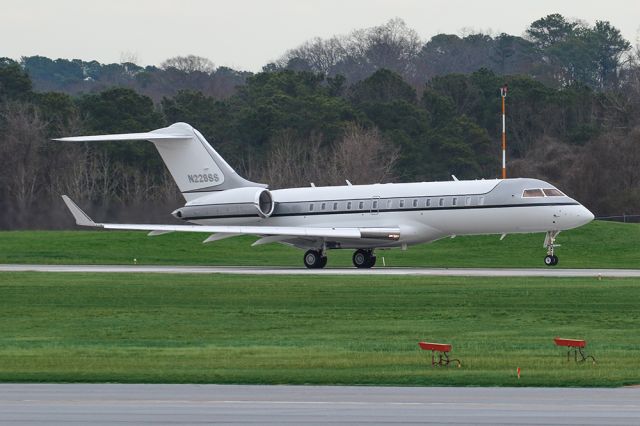 Bombardier Global Express (N228SS) - Bombardier Global Express departing Atlanta's PDK airport. Questions about this photo can be sent to Info@FlewShots.com