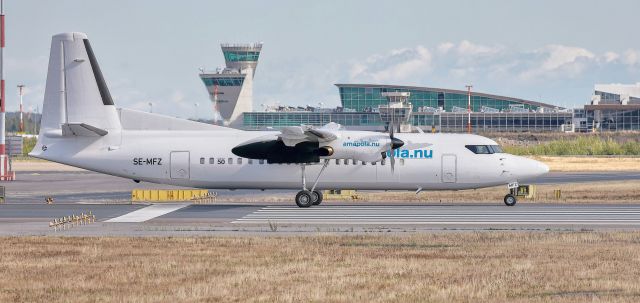 Fokker Maritime Enforcer (SE-MFZ) - Amapola Flyg Fokker 50 takes off.