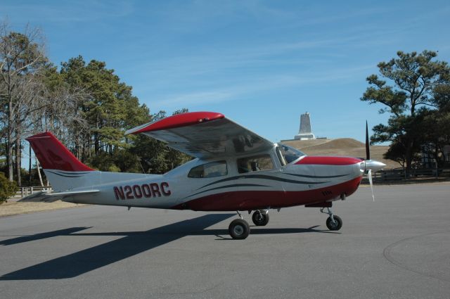 Cessna T210 Turbo Centurion (N200RC) - A beautiful day at First Flight in February, 2009