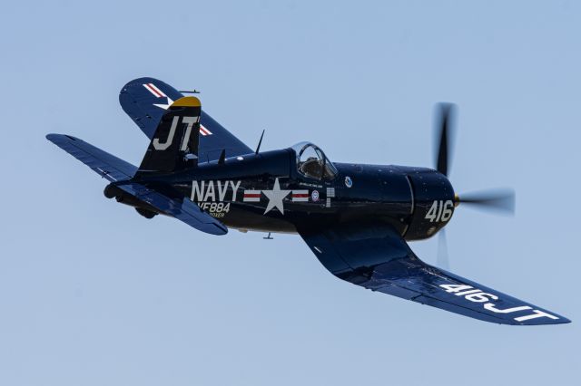 — — - Chance-Vought F4U-4 Corsair "Korean War Hero"br /Registration: N713JTbr /Pilot: Jim Tobulbr /2019 Toledo Airshow