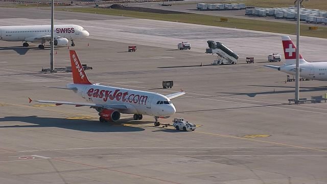 Airbus A319 (OE-LQI) - Pushing back from the gate at Zurich Kloten