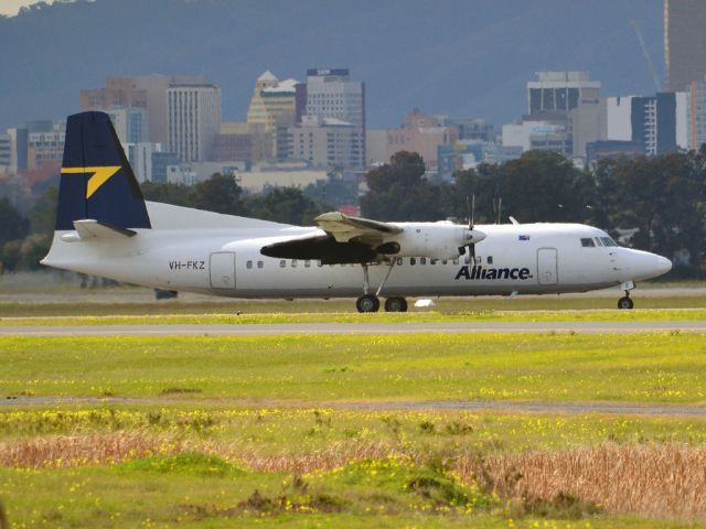 Fokker Maritime Enforcer (VH-FKZ) - On taxi-way heading for take off on runway 05. Thursday 12th July 2012.