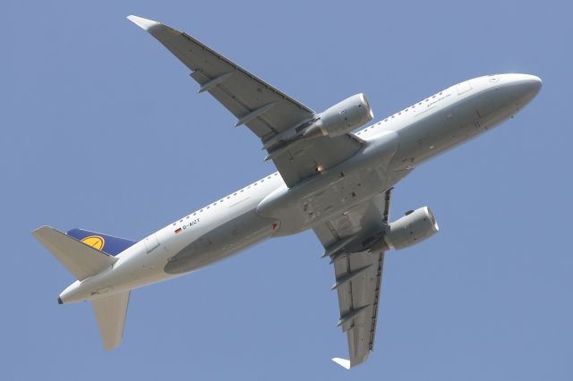 D-AIZT — - Lufthansa A320-200 with Sharklets, departs runway 09R at LHR.