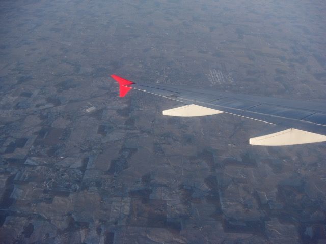 Airbus A319 — - Just after take off from Columbus Ohio.  Taken January 2009.