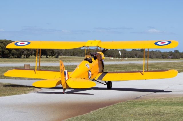 OGMA Tiger Moth (VH-BTP) - DH 82A DHA1075 Tiger Moth  A17-744 VH-BTP Serpentine Airfield, Hopeland. Western Australia, Australia  25-09-16.