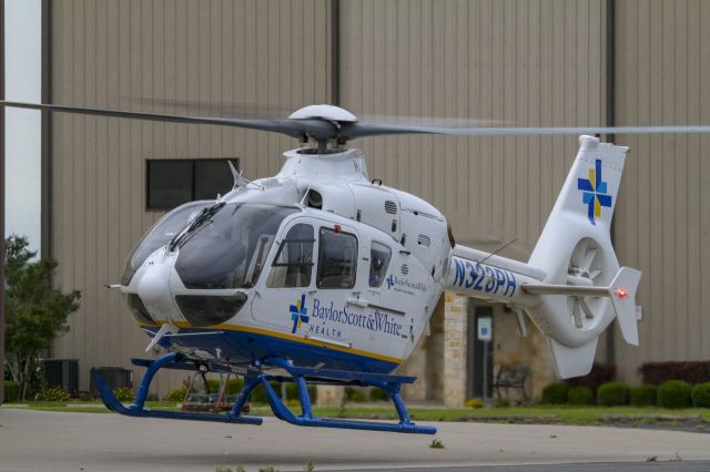 Eurocopter EC-635 (N323PH) - PHI Air Med1-5 departing from it's home base at Draughon-Miller Airport, Temple, Texas