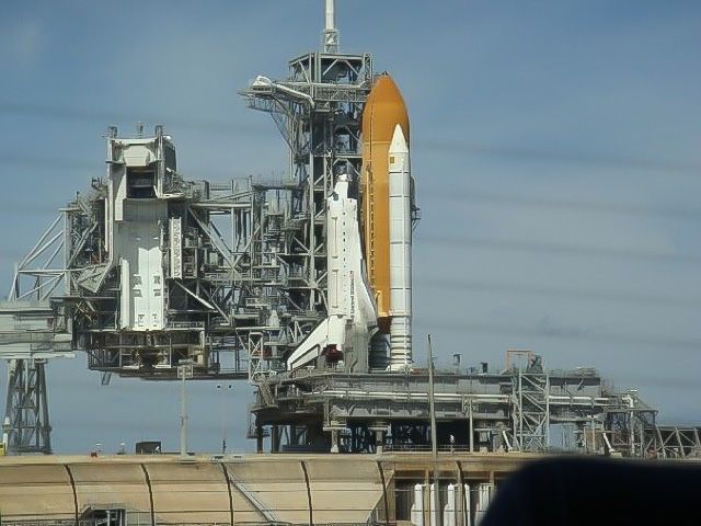 BOEING 737-300 (ELL104) - Space Shuttle Atlantis taken April 2009.