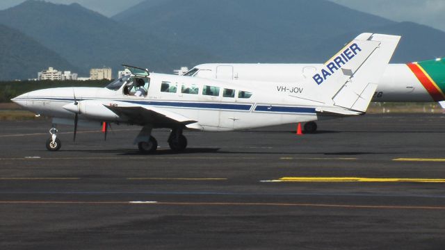 Cessna 402 (VH-JOV) - Barrier Aviation, Cairns Airport, Queensland