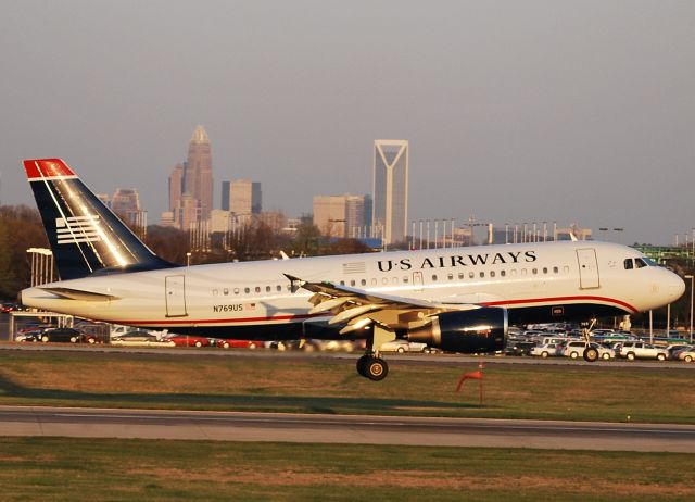 Airbus A319 (N796US) - Arriving 18C - 3/18/11