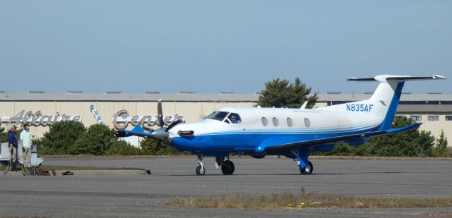 Pilatus PC-12 (N835AF) - Shortly after arriving is this 2018 Pilatus PC-12/47E in the Autumn of 2022.