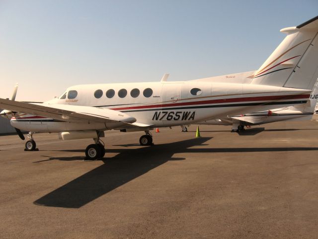 Beechcraft Super King Air 200 (N765WA) - Parked at Santa Ana