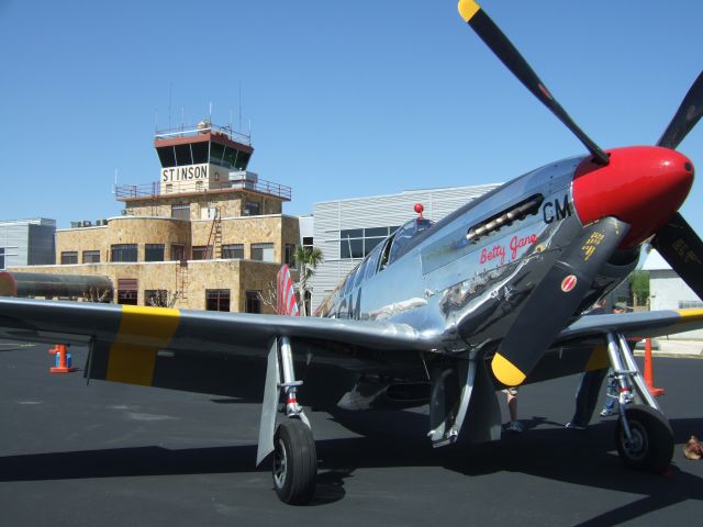 North American P-51 Mustang — - "Betty Jane" at Stinson Field San Antonio, TX