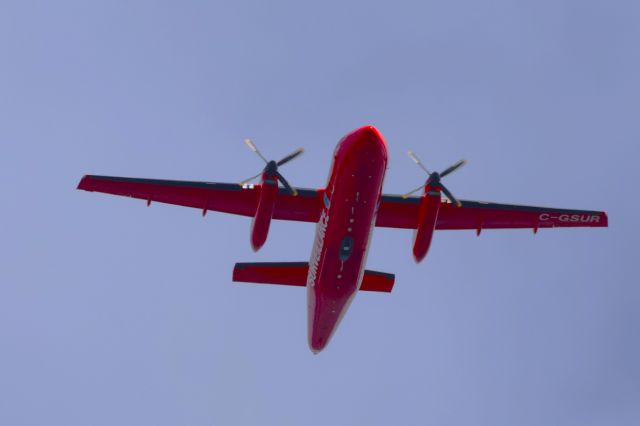 C-GSUR — - C-GSUR DeHavilland DHC-8-102 Transport Canada Coast-Guard Altitude 777 Mètres Vitesse 378 Km/H Survolant le fleuve St-Laurent QC. à Lavaltrie le 13-03-2024 à 12:58