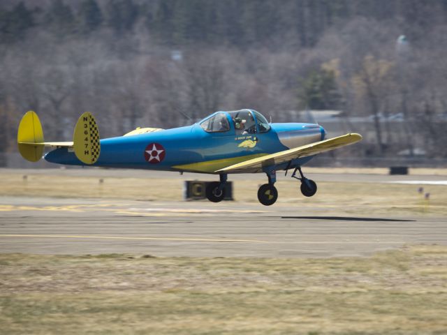 N3647H — - An Ercoupe landing runway 35.