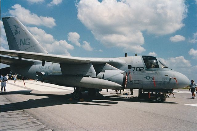 — — - S-2 NG702 on display at an air show in KOKC