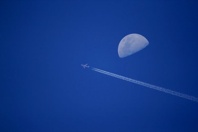 Airbus A330-300 (VH-EBS) - JST 11 operated by an a330-200 flying over Bargara near my house at FL380