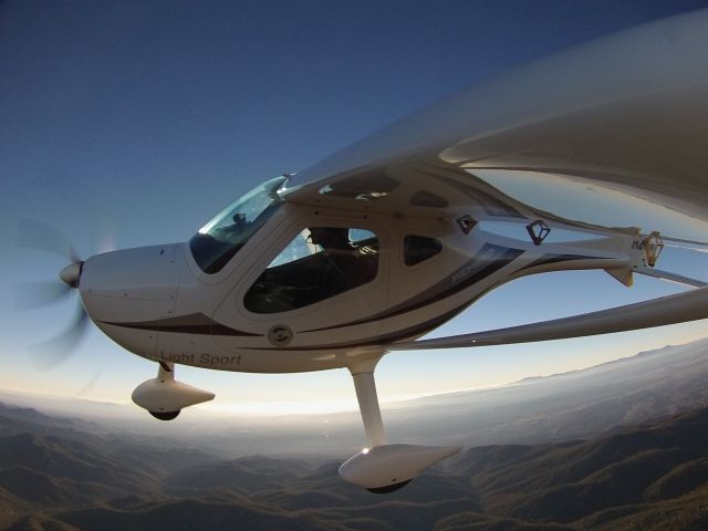 REMOS GX (N28GX) - Over the foothills of the Sangre de Cristo Mountains, near Santa Fe, NM