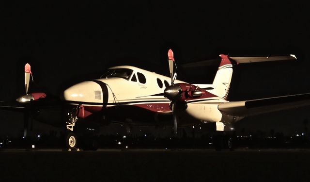 Beechcraft Super King Air 200 — - Rare visitor.
