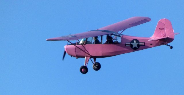 N4008A — - In the pattern is this 1947 Aeronca 7BCM Champion in the Autumn of 2022.