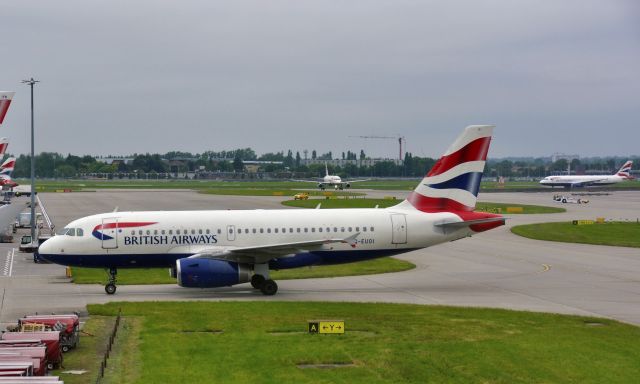 Airbus A319 (G-EUOI) - British Airways Airbus A319-131 G-EUOI in Heathrow 