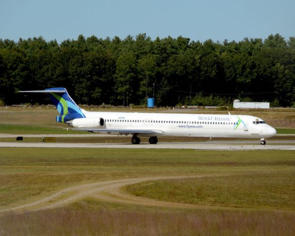 McDonnell Douglas MD-88 (N805WA) - World Atlantic 805 iCE flight heading out to San Antonio