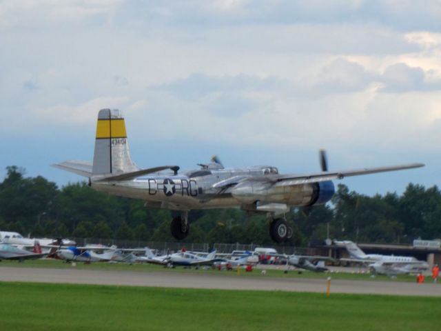 Douglas A-26 Invader (N99420) - first post Oshkosh 2016 gear up incident taken on July 23,2017 at 6:35PM