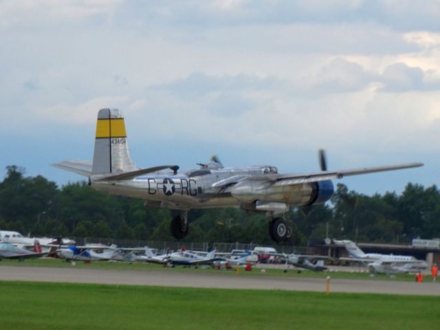 Douglas A-26 Invader (N99420) - first post Oshkosh 2016 gear up incident taken on July 23,2017 at 6:35PM