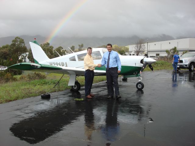 Piper Cherokee Arrow (N721PJ) - taking delivery of N721PJ and getting ready to head back to the East Coast