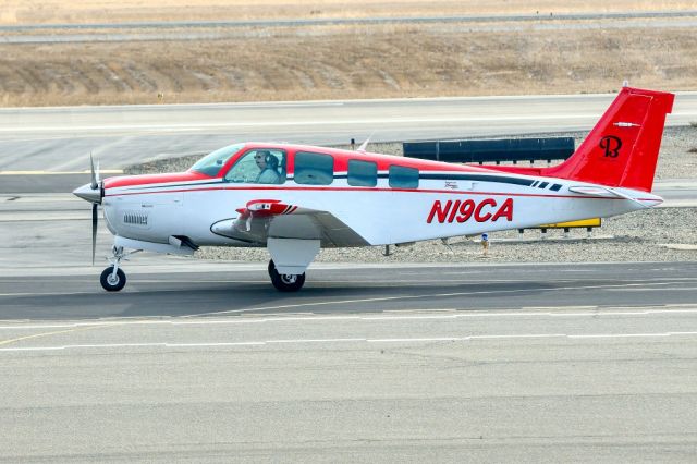 Beechcraft Bonanza (36) (N19CA) - Beech A36 Bonanza at Livermore Municipal Airport, Livermore CA. November 2020.
