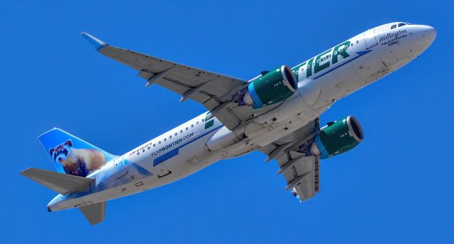 Airbus A320neo (N362FR) - N362FR Frontier Airlines Airbus A320-251NEO s/n 9222 "Wellington The Black-Footed Ferret" - Las Vegas - McCarran International Airport (LAS / KLAS)br /USA - Nevada May 14, 2021br /Photo: Tomás Del Coro