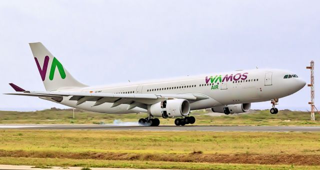 Airbus A330 (EC-MNY) - Wamos landing at TNCC as a chater flight for TUI.