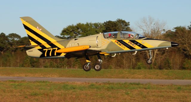 Aero L-39 Albatros (N5683D) - An Aero Vodochody L-39C Albatros departing Runway 19 at H.L. Sonny Callahan Airport, Fairhope, AL during the Classic Jet Aircraft Association 2019 Presidential Fly-In and Convention - February 27, 2019.