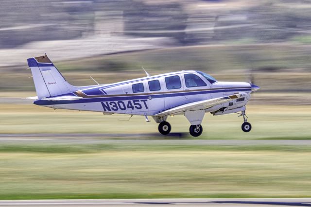 Beechcraft Bonanza (36) (N3045T) - Beech A36 departs Livermore Municipal Airport (CA). May 2021